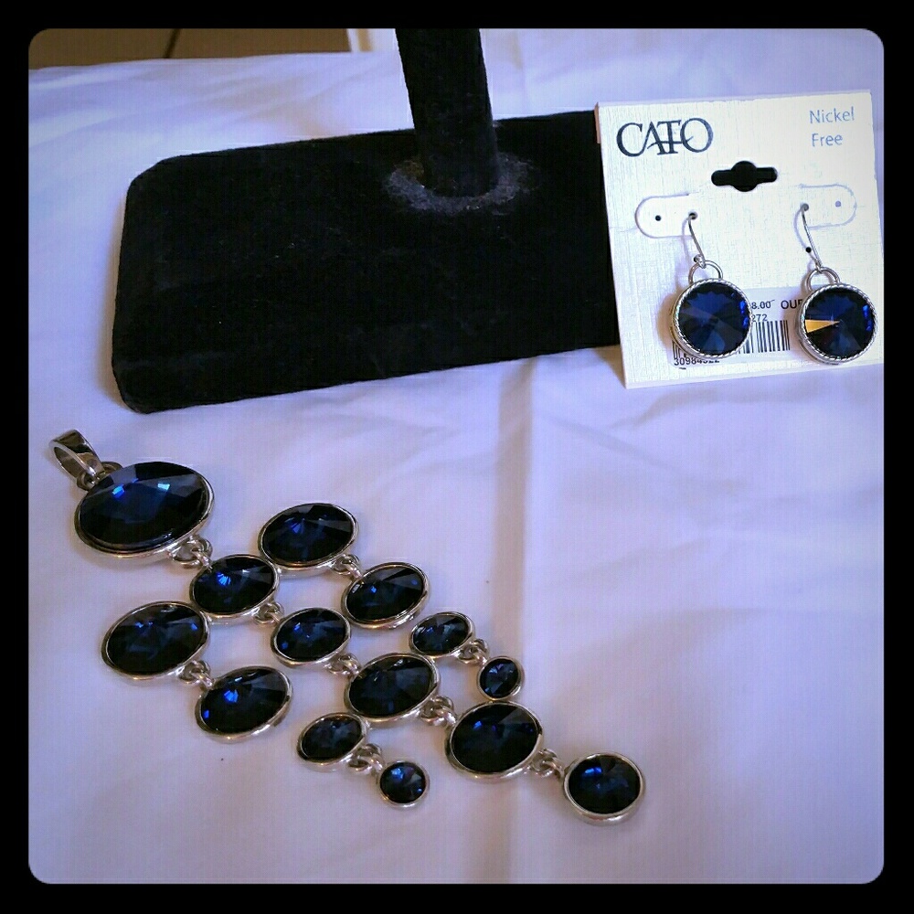 Earrings and Gorgeous necklace charm